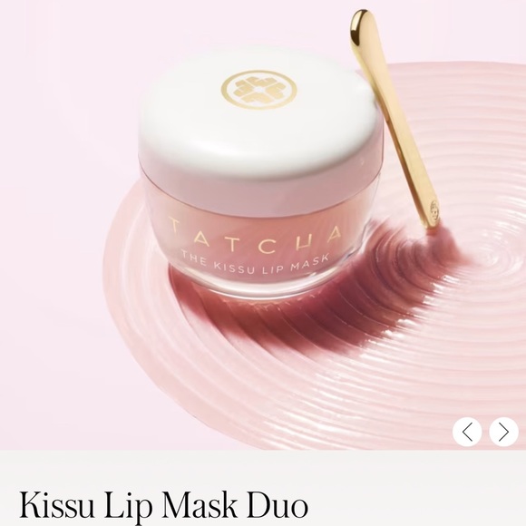 TATCHA Kissu Lip Mask Duo Lip Mask & Lip Mask Wisteria. Spatula swiped once each - Picture 9 of 15